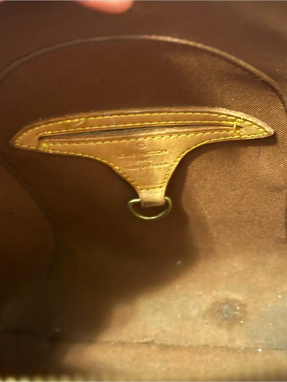 Louis Vuitton Brown Monogram Dome Satchel with Tan Trim
